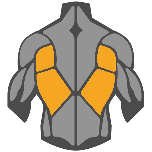 Back and arms workout icon