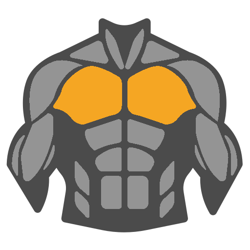 Chest and biceps workout icon